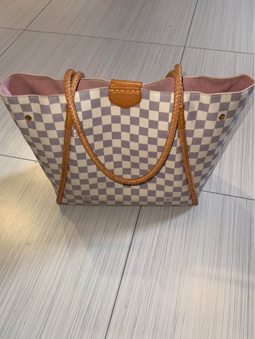 LOUIS VUITTON Damier Azur Propriano Tote Bag